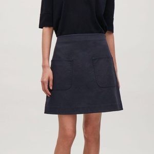 COS A-Line Cotton Mini Skirt